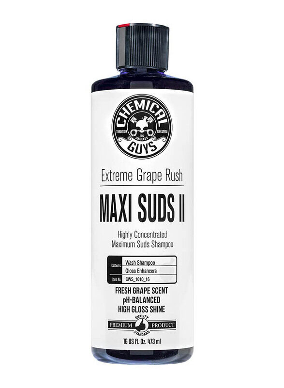 

Chemical Guys 473ml Maxi Suds II Extreme Grape Rush Super Suds Car Wash Shampoo