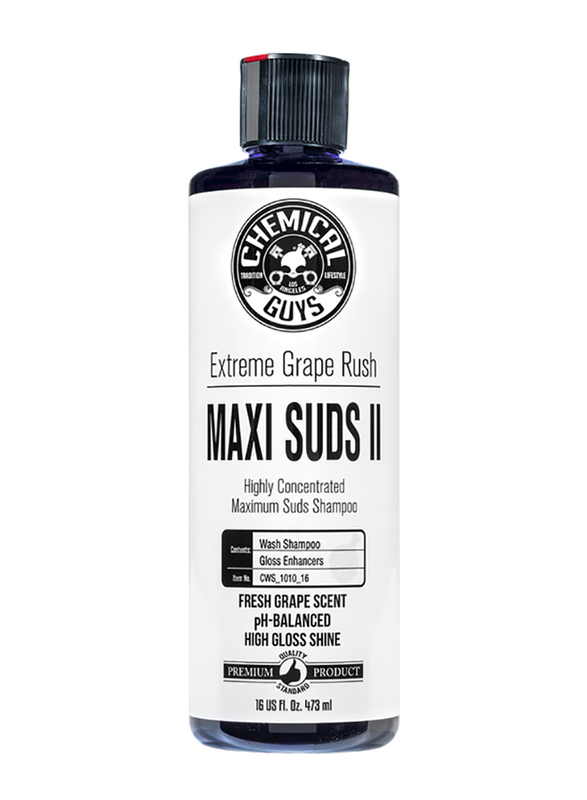 Chemical Guys 473ml Maxi Suds II Extreme Grape Rush Super Suds Car Wash Shampoo