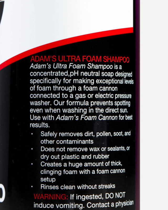 Adam's 16oz Ultra Foam Car Shampoo