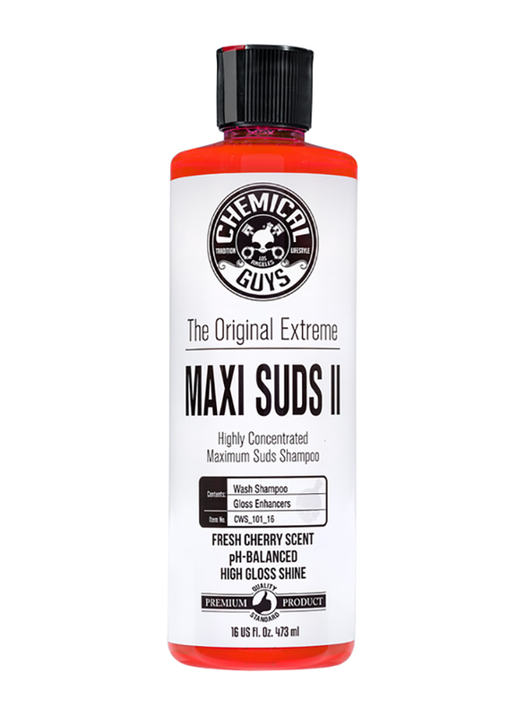 Chemical Guys 473ml Maxi Suds II Cherry Super Suds Car Wash Shampoo