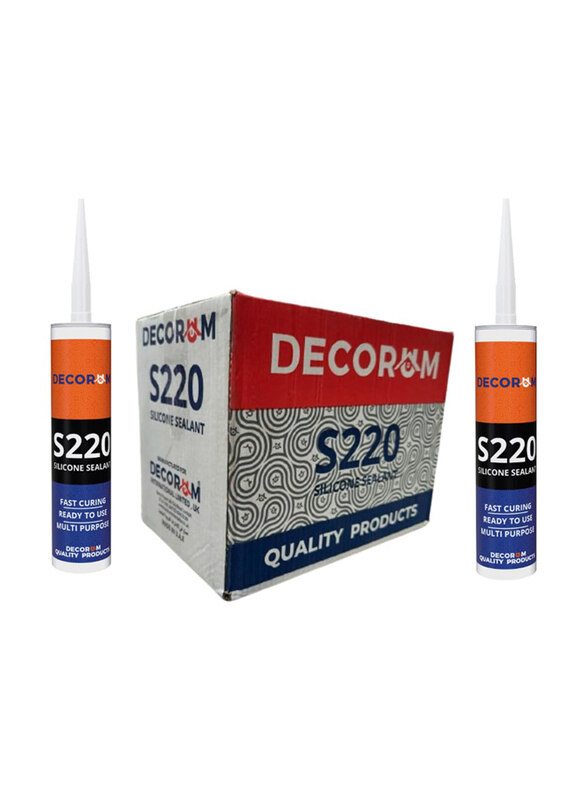 

Decorum 24 x 300ml S220 Silicone Sealant, DEC1004, White