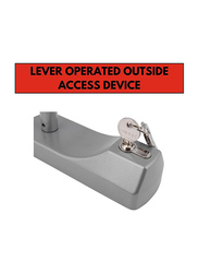 Exidor Operated Outside Access Device Lever, Silver