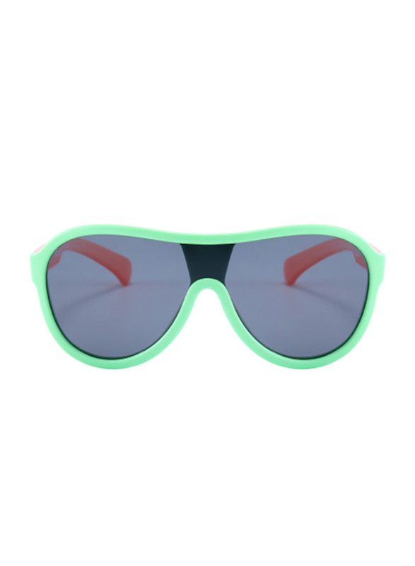 اتوم نظارة شمسية بحماية من أشعة الشمس كاملة الحواف للأولاد, عدسات لون رمادي, K110-5, من عمر 3 الى 10 سنوات, أخضر/برتقالي