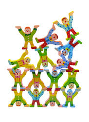 Momo Wooden Balance Learning Toy, 15 Pieces, Ages 3+