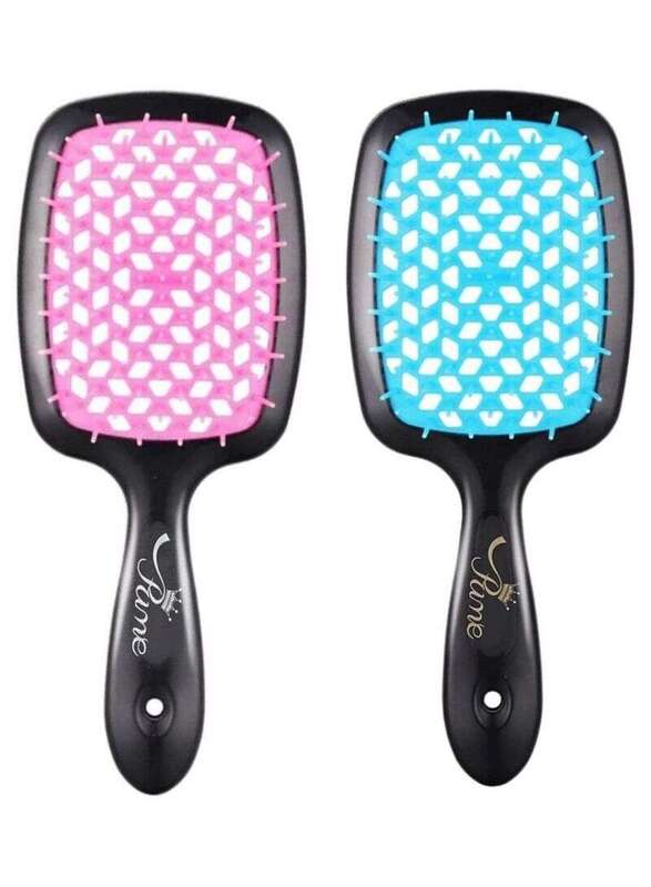 

Prime Hair Brush Professional Detangler Superbrush Scalp Massage Comb for Dry Hair, 2 Pieces