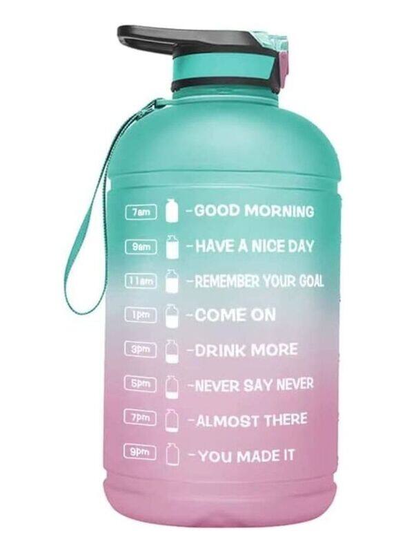 

Sport 1Oz Motivational with Time Marker & Straw Leak Water Bottle, Multicolour