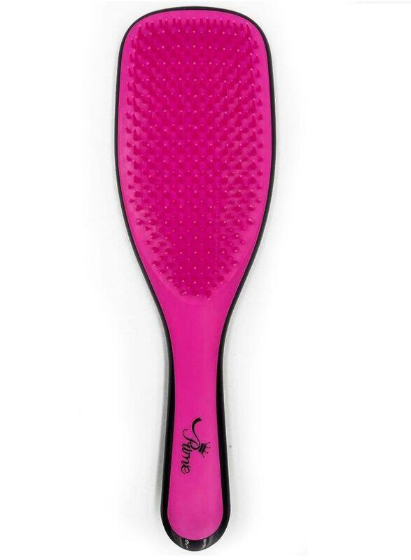 

Prime Wet Detangler Styling Straightening Hairbrush for All Hair Types, Pink/Black, 1 Piece
