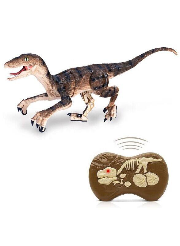 

Prime Sunmir Toys Remote Control with Light Up Eyes and Roaring Sound Walking RC Dinosaur, Multicolour, Ages 3+