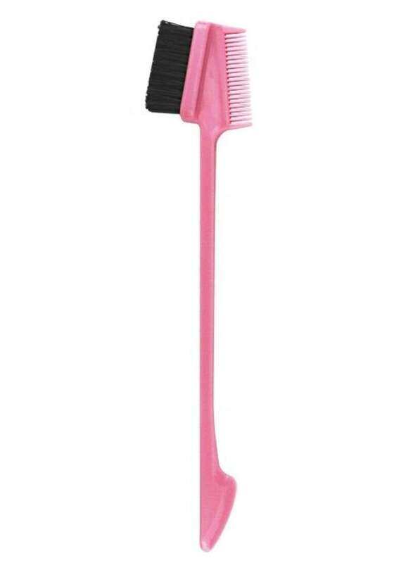 

Prime 3-In-1 Edge Control Hair Brush Comb for All Hair Types, Pink, 1 Piece