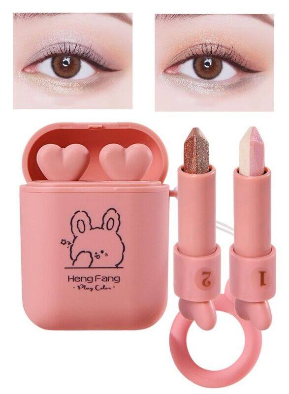 

Hengfang Double Tube Gradient Eye Shadow Stick, 2 Pieces, Multicolour