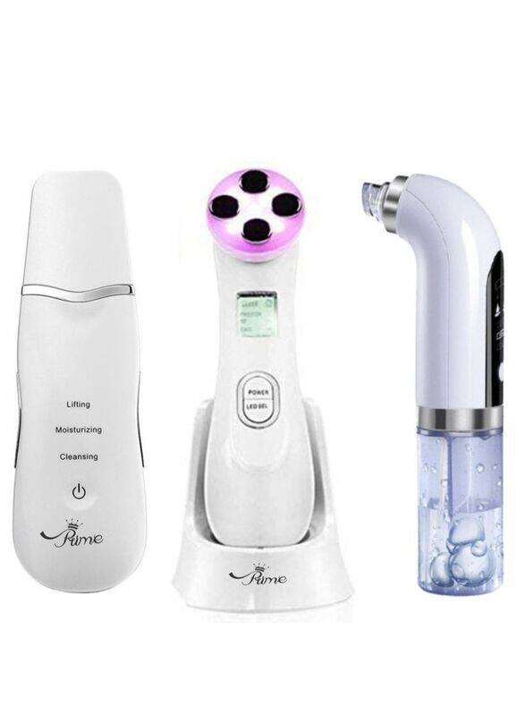 

Prime Face Skin Scrubber Ultrasonic Shovel & Wrinkle Removing Facial Steamer, Set