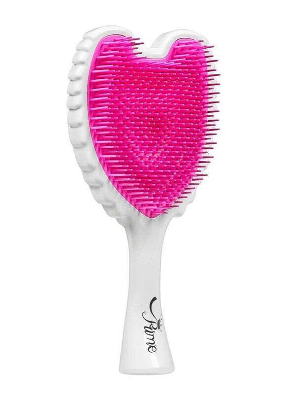 

Prime Tangle Detangler Hairbrush Comb for Dry Hair, Gloss White/Pink, 1 Piece