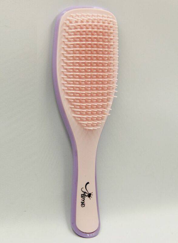 

Prime The Ultimate Detangler Hairbrush for Dry Hair, Beige/Purple, 1 Piece