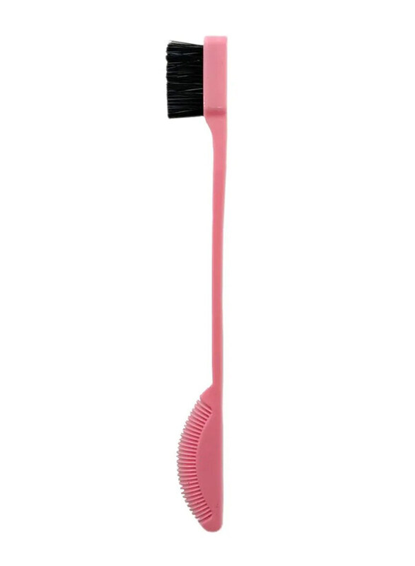 

Prime 2-in-1 Hair Edge Control Brush Comb Eyebrow Brush for All Hair Types, Light Pink, 1 Piece