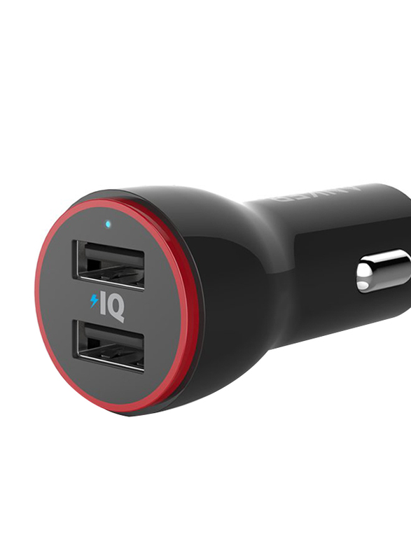 Anker PowerDrive 2 USB 2-Port Car Charger, 24W, A2310H11, Black