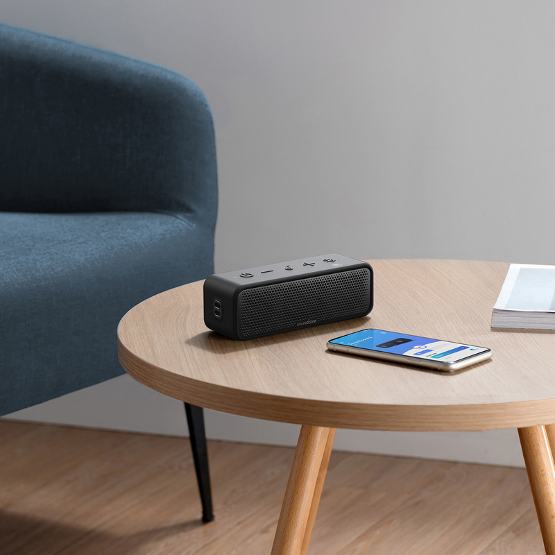 Anker Soundcore Select 2 IPX7 Waterproof Portable Bluetooth Speaker, 12W, A3125H11, Black