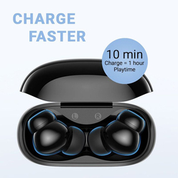 Anker R1-TWS Wireless In-Ear Earbuds with Charging Case, A3981H11, Black