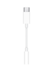 Apple 3.5mm Headphone Jack Adapter, USB Type-C Male to 3.5 mm Jack for USB Type-C Devices, White