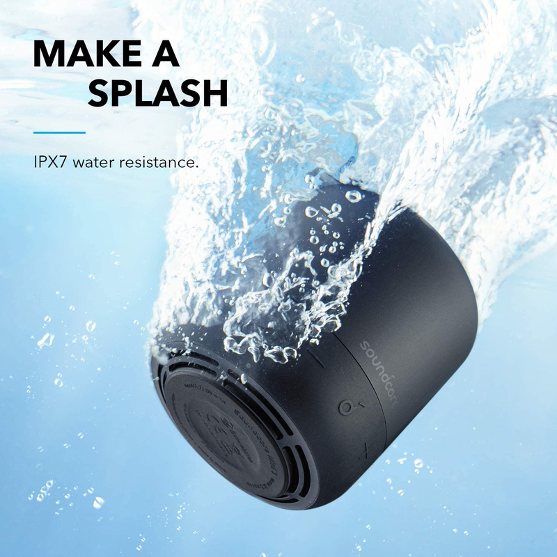 Anker Soundcore Mini 3 Pro IPX7 Waterproof Portable Bluetooth Speaker, A3127Z11, Black