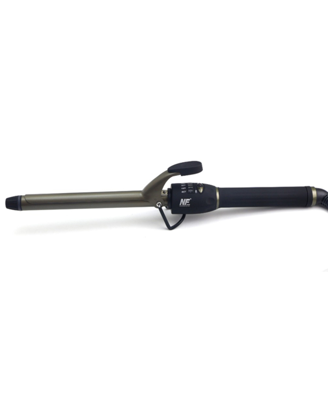 New Force Professional Hair Curling Iron 19mm - Micro Titanium Ceramic Barrel with Hair Shine and Texture while Having Heat Distribution