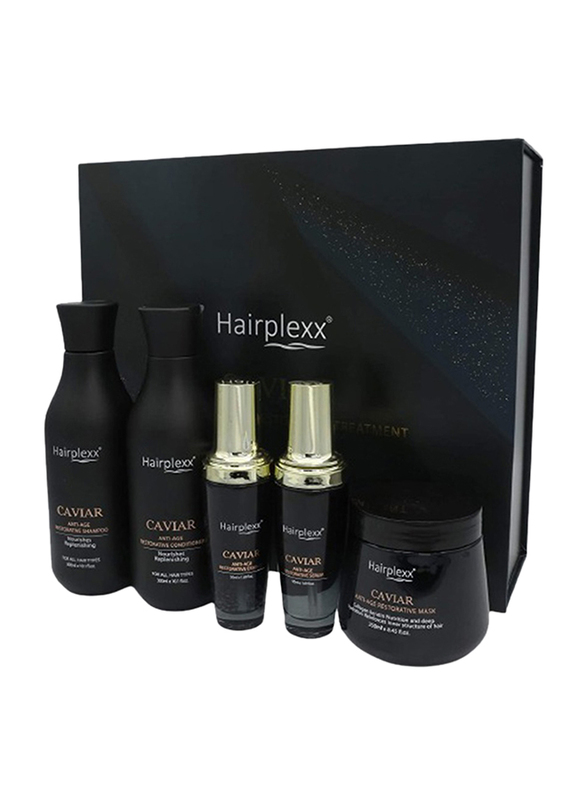 

Hairplexx Caviar Anti-Age Restorative Kit for All Hair Types, 5 Pieces