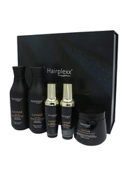 Hairplexx Caviar Anti-Age Restorative Kit for All Hair Types, 5 Pieces