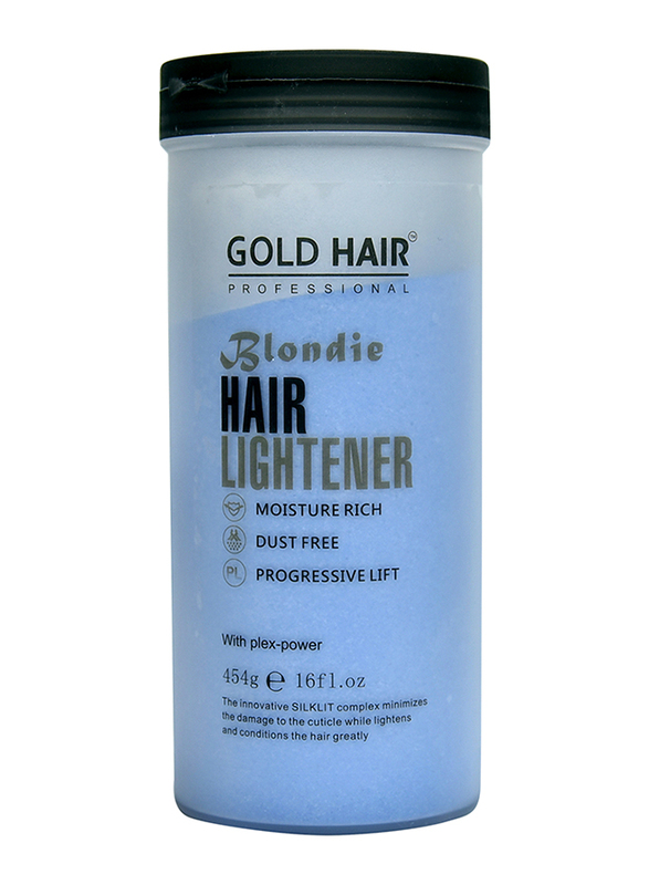 Gold Hair Blondie Hair Lightener for Damaged Hair, Bleach Hair Blue, 454gm