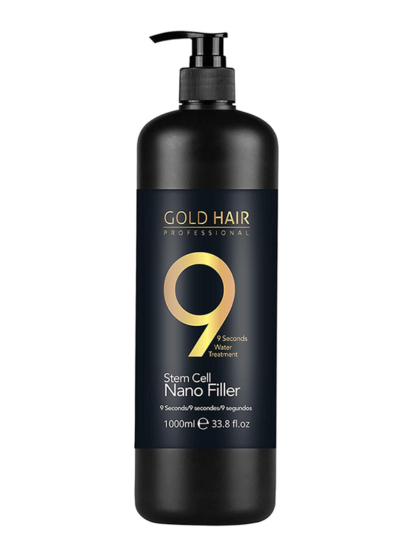 جولد هير 9 ثواني نانو فيلر معالجة المياه لجميع أنواع الشعر ، 1000 مل