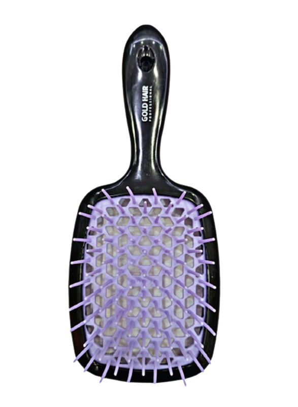 Gold Hair Original Detangler Super Brush for All Hair Type, Purple