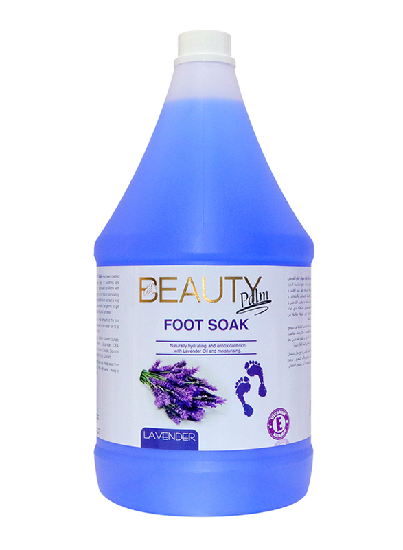 Beauty Palm Lavender Foot Soak Moisturiser, 1 Gallon l Deep cleaning With Vitamin E