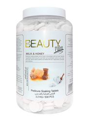 Beauty Palm Milk & Honey Pedicure Soaking Tablets, 6 x 530 Pieces, 3.2 Kg
