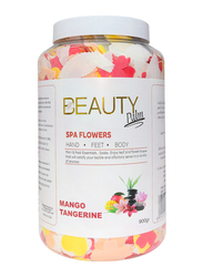 Beauty Palm Spa Flowers Mango Tangerine, 1 gallon, Manicure and Pedicure Essentials, Foot, Hand and Body Soaks, Gentle Exfoliation