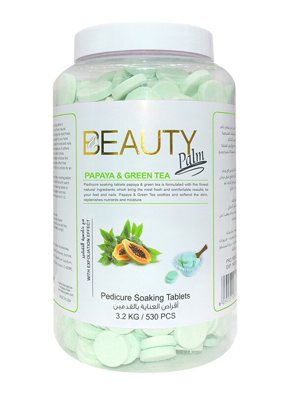 

Beauty Palm Papaya & Green Tea Pedicure Soaking Tablets, 6 x 530 Pieces, 3.2 Kg