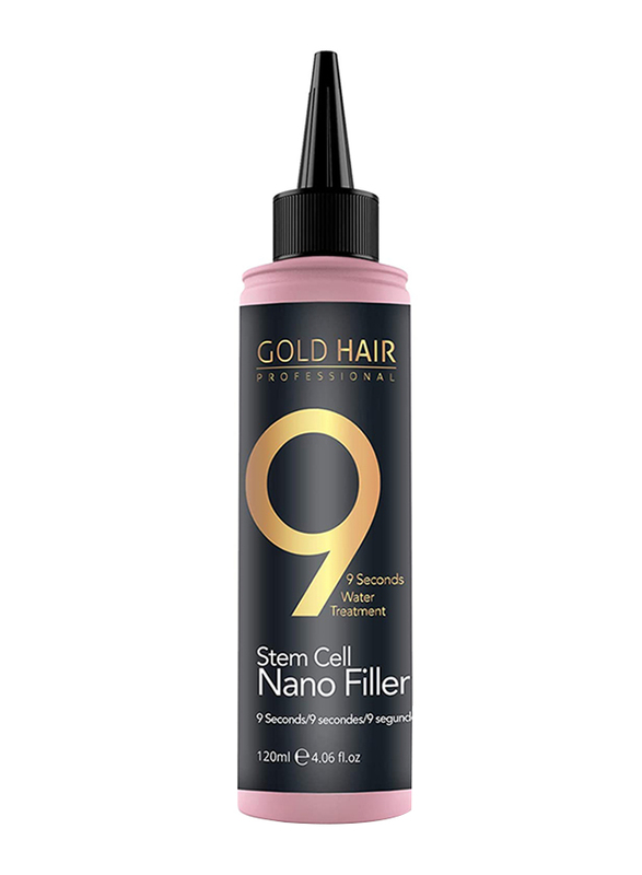 Gold Hair 9 Second Stem Cell Nano Filler Water Treatment for All Hair Types, 120ml