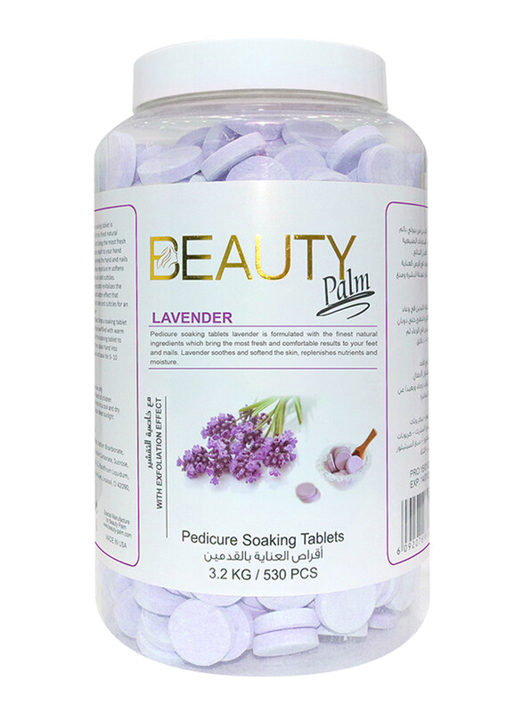 

Beauty Palm Lavender Pedicure Soaking Tablets, 6 x 530 Pieces, 3.2 Kg