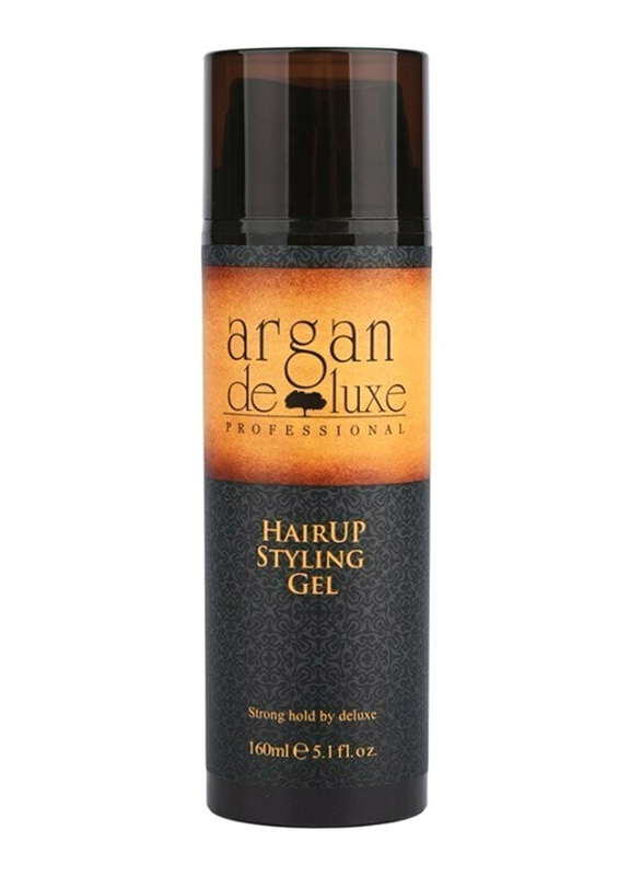 Argan Deluxe Professional Hair Styling Gel for All Hair Types, 160ml