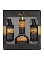 Argan Deluxe Professional Kit for All Hair Types, 4 Pieces
