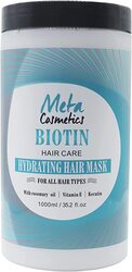 Meta Cosmetics Hydrating Hair Mask 1000ml With Biotin l Deeply Moisturizes Scalp I Hair Treatment Mask