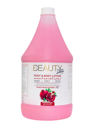 Beauty Palm Foot and Body Lotion Moisturiser Pomegranate 1 Gallon, For All Skin Types, Smoothing & Hydrating Skin 