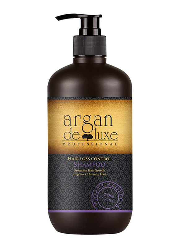 Argan Deluxe Hair Loss Control Shampoo for All Hair Types, 300ml