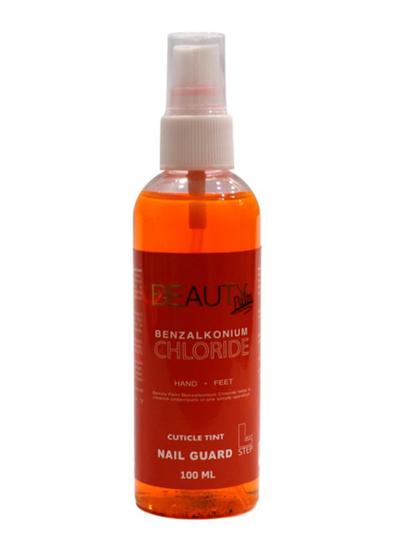 Beauty Palm Benzalkonium Nail Guard, Cuticle Tint 100ml, Orange I Manicure and Pedicure Essentials