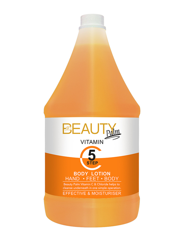 Beauty Palm Vitamin C Body Lotion 1Gallon Step 5, Relaxing Massage Oil, For Radiant Skin Tone, Rich in Vitamin C