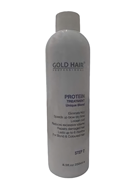Gold Hair Protein Treatment Unique Blond Step 2 for Curly Hair, 250ml