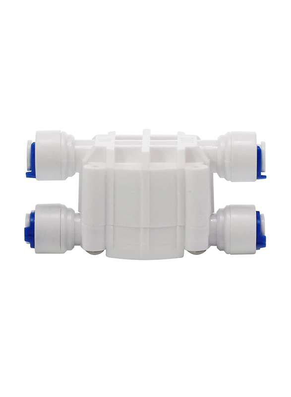 Digiten Self Shut Off Valve with Corrosion Quick Connect Fittings, White