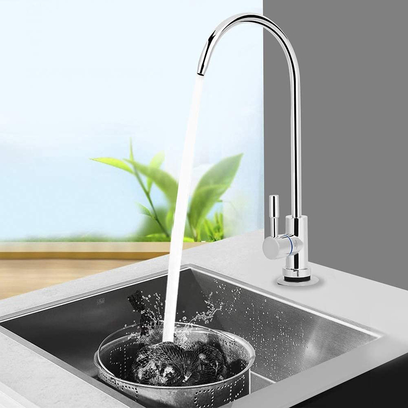 Small Swan Neck Drinking Water Faucet, Silver