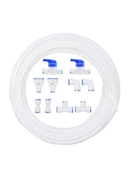 2RZ OD Quick Connect Push in Fitting Water Tubing, 10 Pieces, White