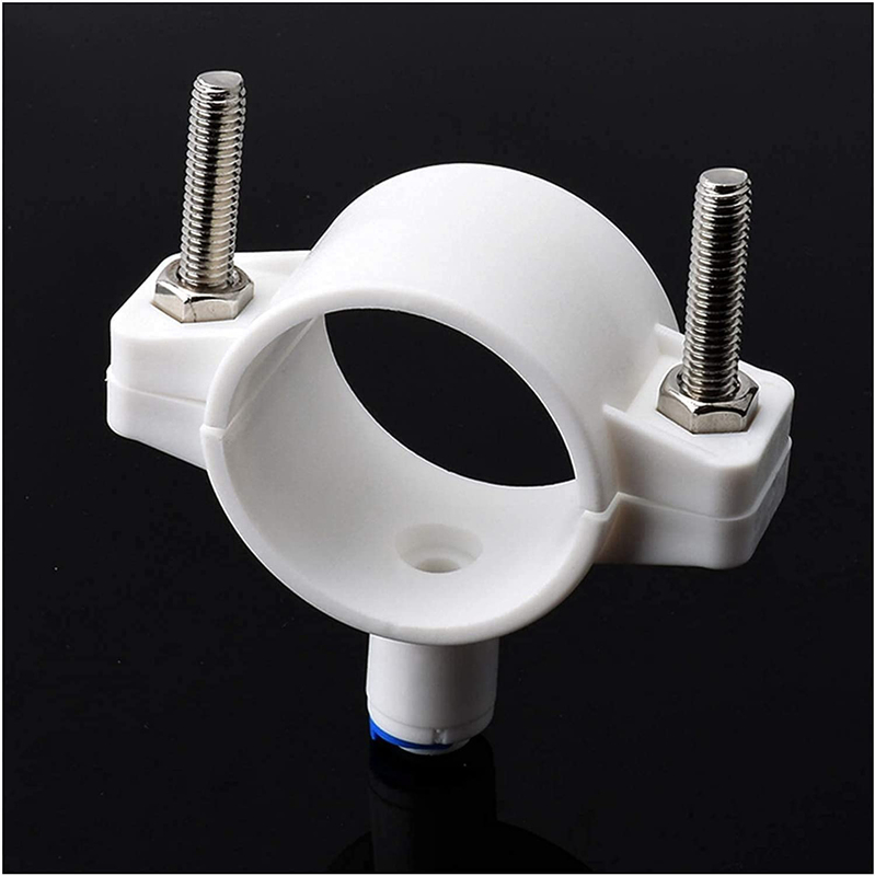 Saddle Drain Valve with Tube OD 40mm Pressure Quick Connection, White