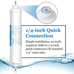 Inline Water Filter, 2 Pieces, White