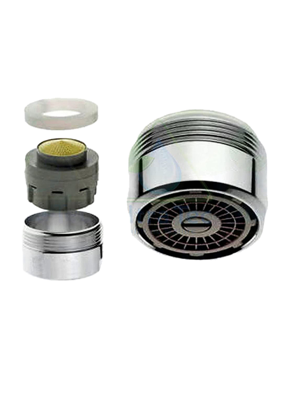 Ultra Tec Water Treatment LLC Adjustable Water Saving Aerator Low Flow Faucet Aerator, Silver