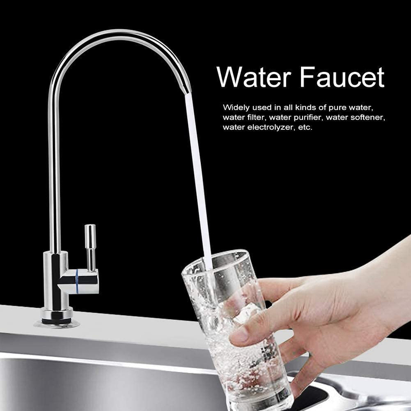 Small Swan Neck Drinking Water Faucet, Silver